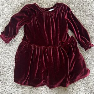 Red velvet 18 month dress, great condition!